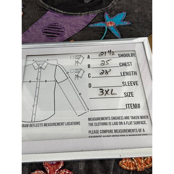 Rising International Womens 3XL Multicolor‎ Floral Patchwork Long Sleeve Top - Picture 7 of 7